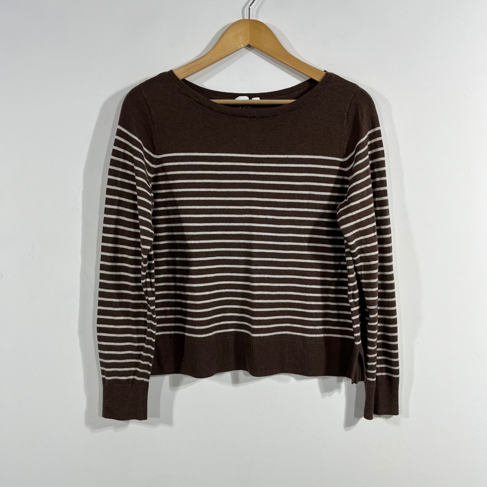 Gap Fisherman Granola Brown Knit Sweater Womens Small Preppy Grunge Capsule